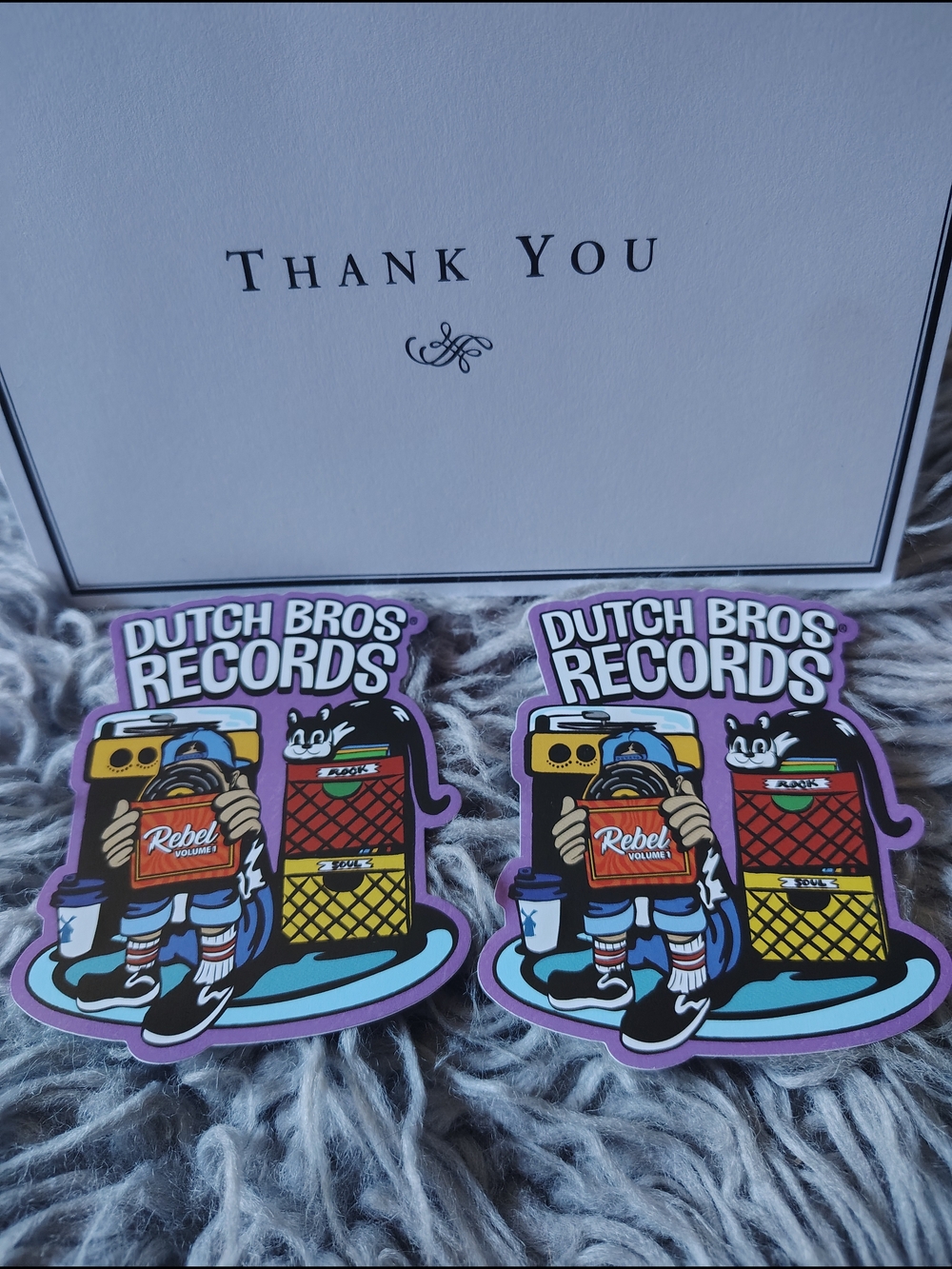 Dutch Bros Records Stickers Volume 1
